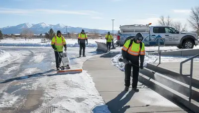 Professional de-icing and salt application for safe winter surfaces in Flagstaff, AZ
